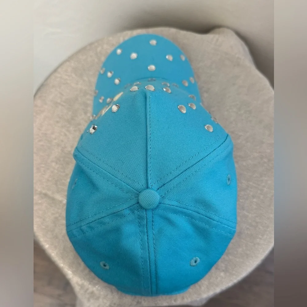 Disney Parks Mickey Mouse– Turquoise with Rhinestones Youth Cap  (N10)✨✨
